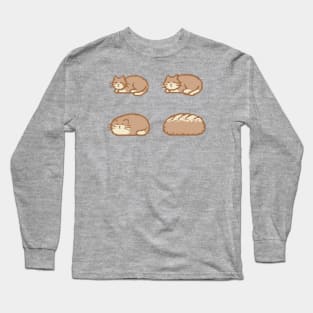 Cat Bread Loaf Evolution Long Sleeve T-Shirt